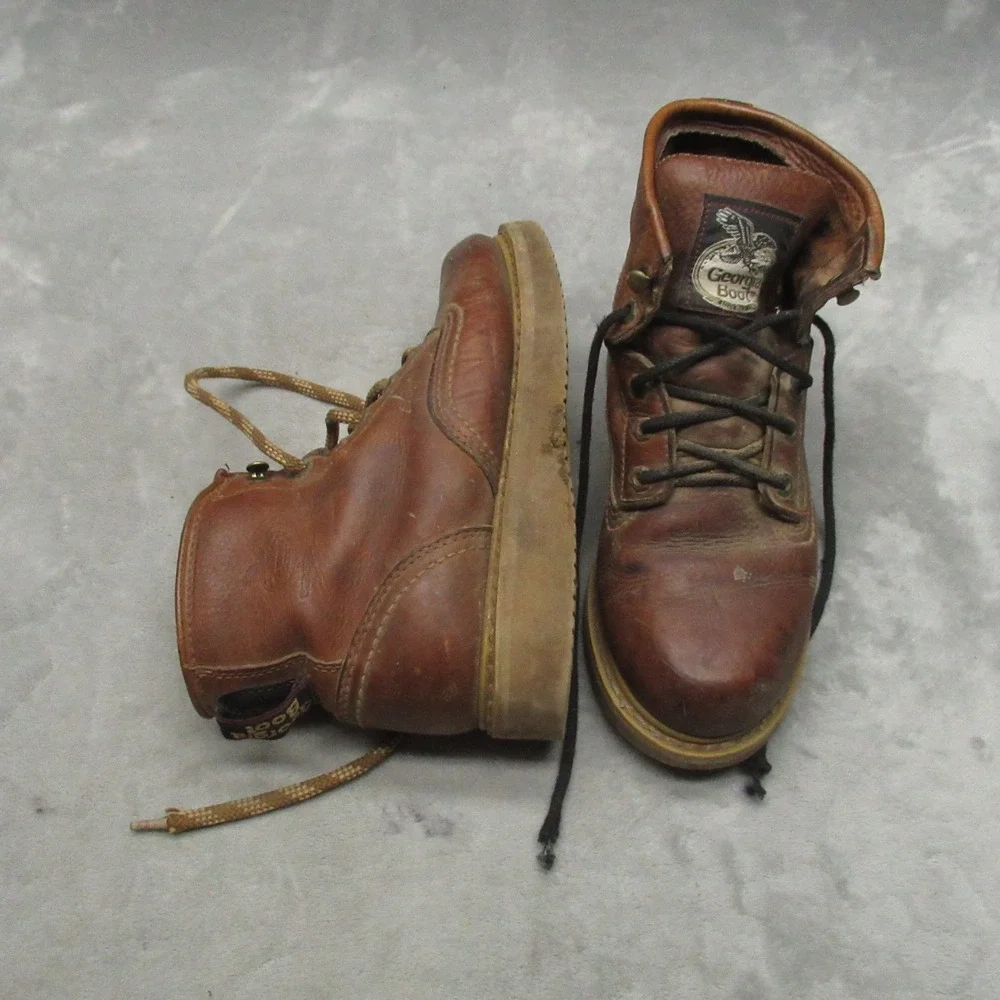 Georgia Mens 7.5M Work Boots Brown 6